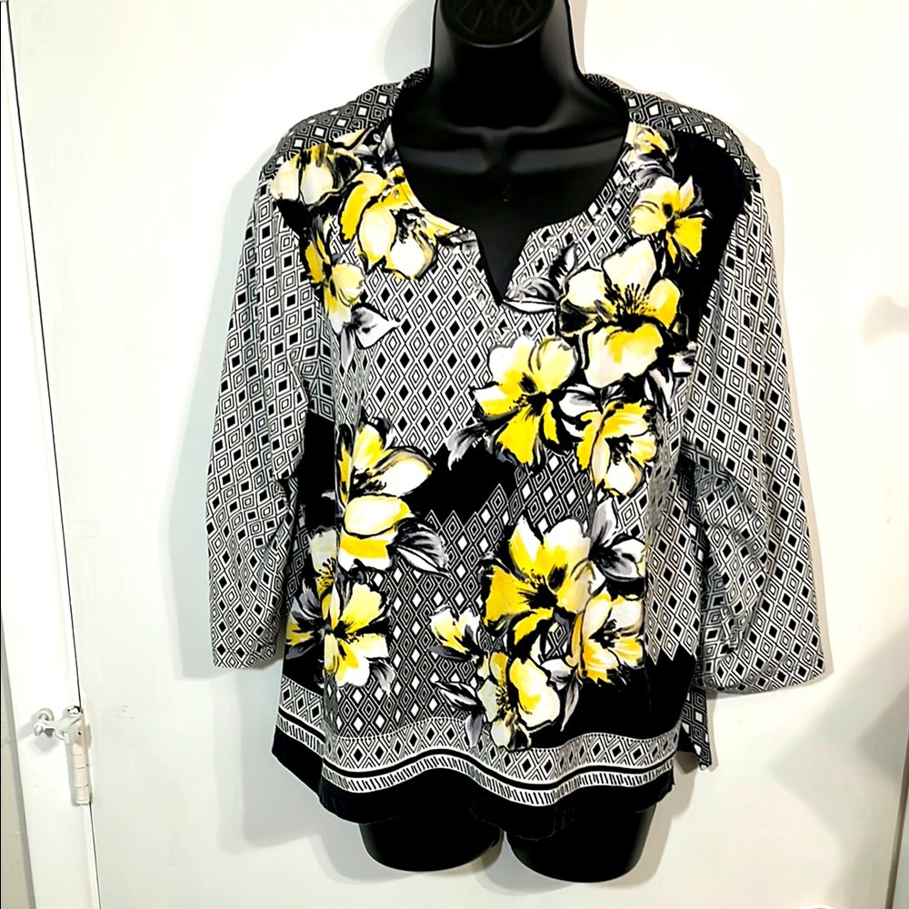 Vintage Alfred Dunner woman’s top stretch knit